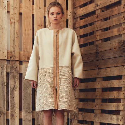 Grigi Mix-Textures Coat