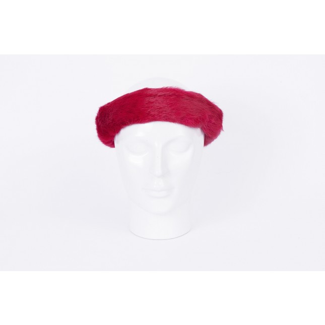 Morecco Fuchsia fur headband