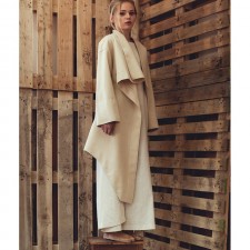 Grigi Assymmetric Coat