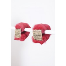 Morecco Fuchsia fur Cuffs / Bracelets