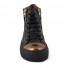 Ecological black and gold sneakers
